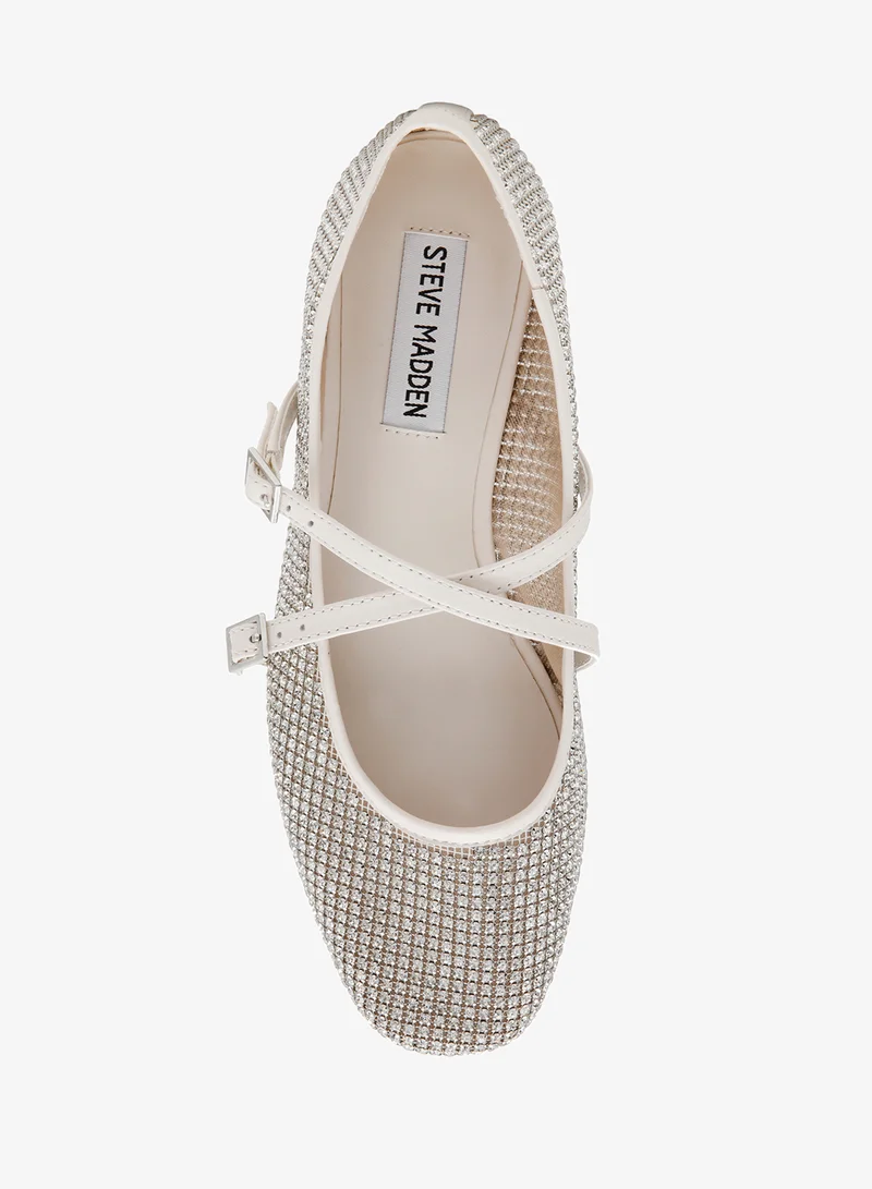 STEVE MADDEN  Rhinestones and Nappa PU Ballerinas for Women | Best Price UAE